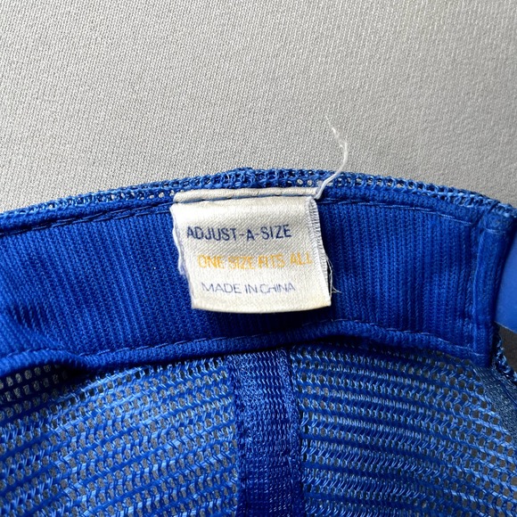 Vintage IBM Computer Hat Cap Snapback Trucker Blue Tech Vertex Adjustable 90s - Picture 6 of 9